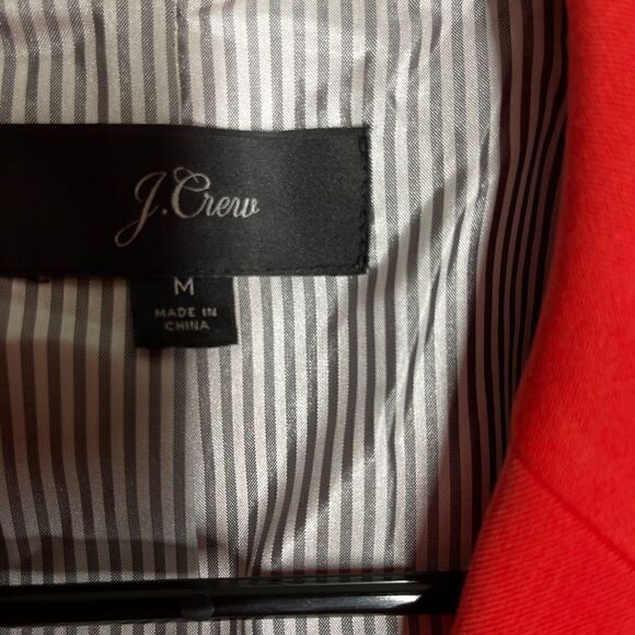 J. Crew red 2 button blazer, size medium - Picture 6 of 14